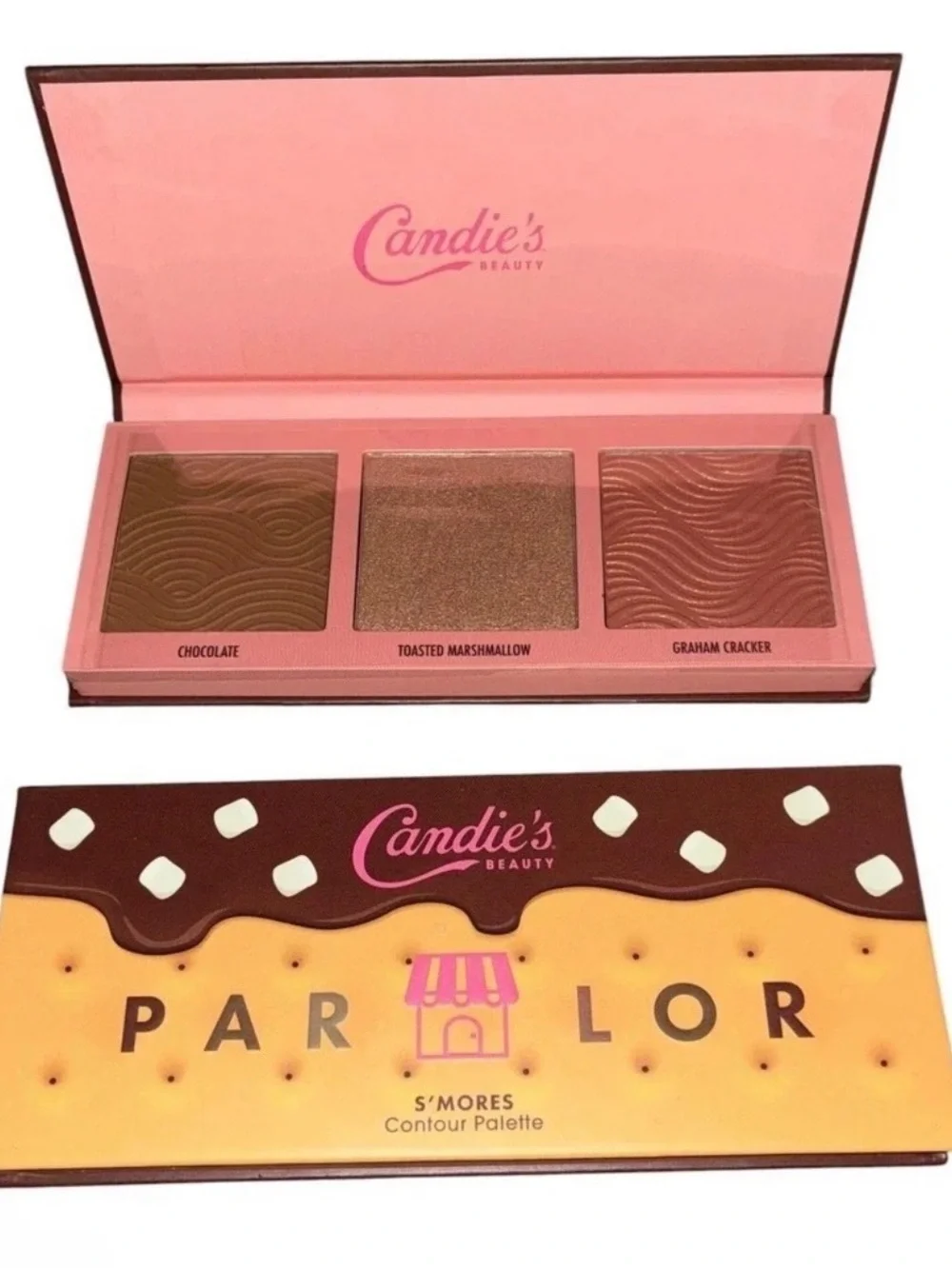 Candie's Parlor S'mores Contour Palette - Chocolate, Marshmallow, Graham new
